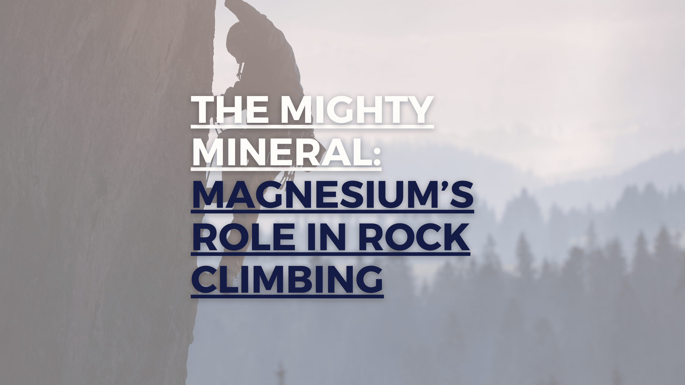The Mighty Mineral: Magnesium’s Role in Rock Climbing